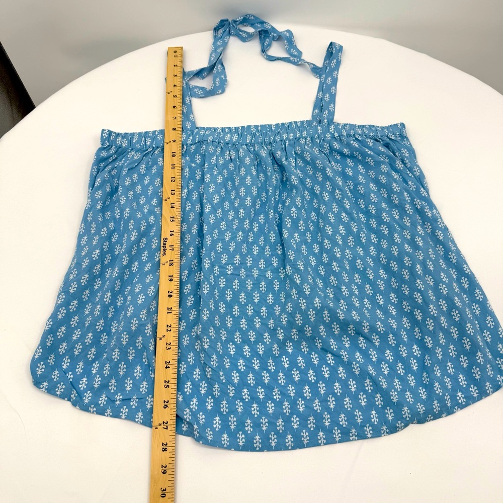 Old Navy Tie Back‎ Swing Cami Size 2X Bundle of 2 Blue Brown Flowercore Casual - Picture 7 of 12